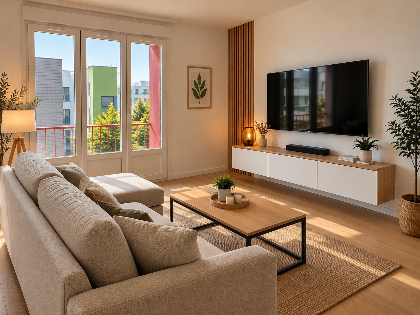 Appartement rénové Le Renan, Villefranche-sur-Saône, 57 m²